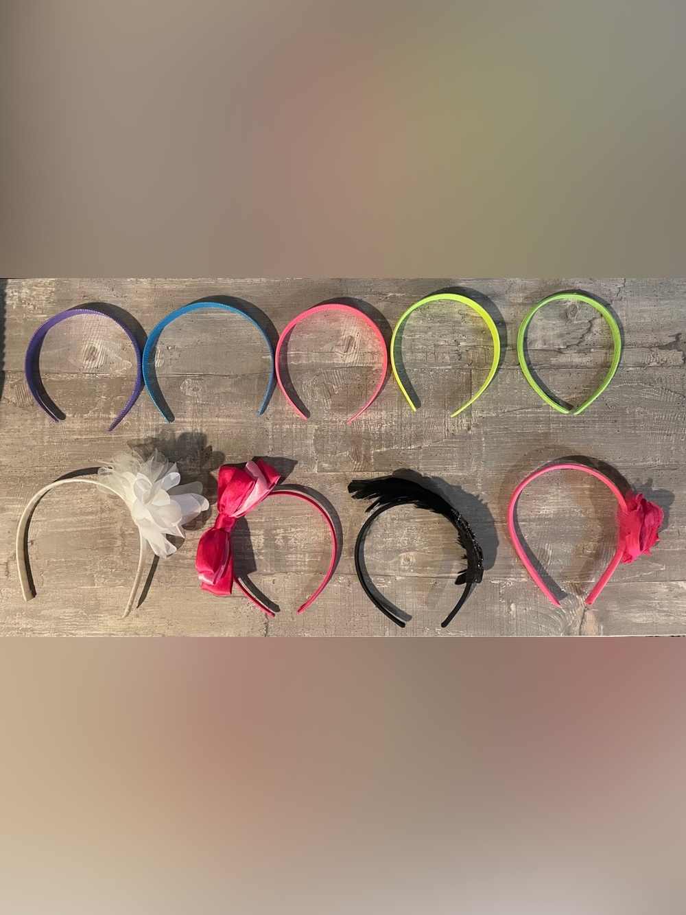Girls Headband Lot of 9 School Play Fun Feathers Holiday